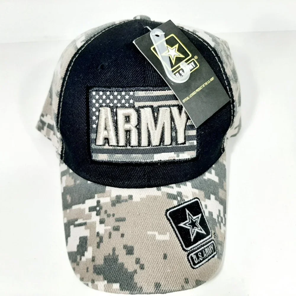 U.S. Army Hat US Army Star On Brim Side ACU Digita